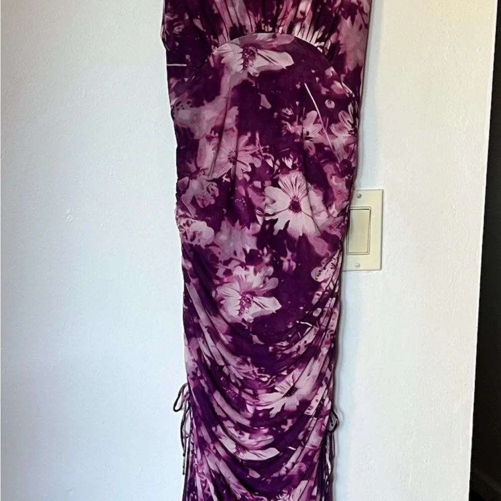 Free People Take Me Away Floral  Mesh Open Back Dress Women’s Size Small